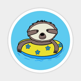 Sloth in an Innertube Magnet